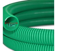 Wiltec Tuyau d'aspiration vert – 10 m / Ø 20 mm (3/4") – avec Spirale de renforcement – Tube à pression souple en PVC – pour Arrosage Irrigation Jardinage Évacuation Refoulement