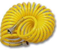 Wiltec Tuyau spiralé Aérographe Airbrush – 2x G 12,91 mm (1/4") Femelle – Longueur de 5 m – Flexible pneumatique pression pour air comprimé