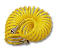 WilTec Tuyau spiralé Aérographe Airbrush - 2X G 12,91 mm (1/4") Femelle - Longueur de 5 m - Flexible pneumatique Pression pour air comprimé