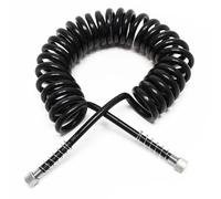 Wiltec Tuyau spiralé Aérographe Airbrush - 2x G 9,51 mm (1/8") Femelle - Longueur de 3 m - Flexible pneumatique pression pour air comprimé
