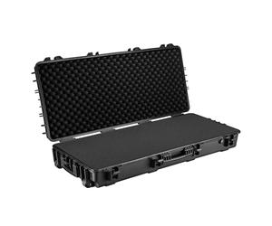 WilTec Valise Armes Noire 119x53x21 cm Malette Rigide Mousse Protectrice IP67 Arc & Fusil Transport Étui Carabine Chasse Tir Sport Rangement Transport Sécurisée Extérieure Sport & Loisirs