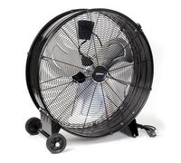 Wiltec Ventilateur à tambour de sol 60cm 180W Ventilateur sol Câble 3 Réglage de vitesse Brasseur refroidisseur d’air Souffleur Appa