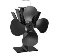 Ventilateur de poêle à Bois 4 Pales 70-350°C Autoalimentation thermique par Chaleur Sans courant
