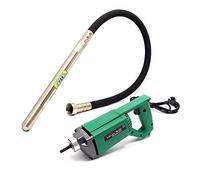 WilTec Vibreur Béton électrique Intérieur 580W Aiguille vibrante 150 cm Arbre Flexible Compactage béton