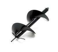 WilTec Vis sans Fin de Remplacement - Ø 300 mm, Longueur 800 mm - en Fonte - pour Perceuse de Sol, Tarière Thermique Creuse - Forage de Trous, puits, drainages - Sabot de Forage Pièce de Rechange