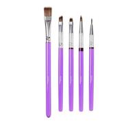 Wilton Pinceaux de décoration – Set de 5 pour gâteaux, cupcakes et biscuits – Violet