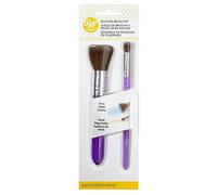 Wilton Set de Pinceaux à Poudre Set/2, Pinceaux à Pâtisserie, Idéal pour Appliquer de la Poudre sur les Décorations en Pâte à Sucre, Gum Paste, Pâte d'Amande, Décoration de Gâteaux DIY - Set/2