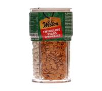 Wilton 4-in-1 Sprinkle Mix Twinkling Stars - Or & Blanc Décorations Sucre pour Gâteaux, Cupcakes & Biscuits, 4 Variétés en Un Contenant Twist-Top - 100 g