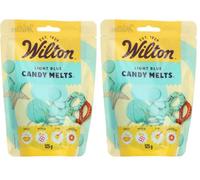 Wilton - Candy Melts Vert Foncé: Bonbons Fondants au Goût de Sucré et Crémeux pour Mouler, Tremper et Décorer - Optimal pour Cake Pops, Bonbons, Gâteaux et Enrobage de Friandises - 125 g (Lot de 2)