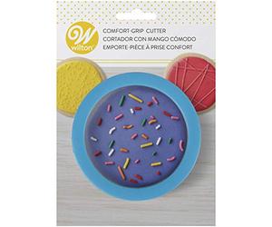 Wilton Comfort Grip Cutter Rond, Emporte-Pièce Rond, Découpoir en Acier Inoxydable pour Biscuits, Sandwiches, Gâteaux, Fromage, Fondant, et Massepain - 8,5 x 8,5 x 3,3 cm