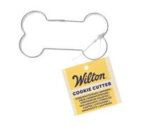 Wilton Cookie Cutter Dog Bone: Emporte-pièces en Acier Inoxydable pour Biscuits, Cookies et Décorations en Fondant, Lave-Vaisselle - 6 cm
