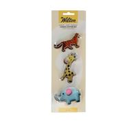 Wilton Cookie Cutter Giraffe Tiger Elephant: Emporte-pièces en Acier Inoxydable pour Biscuits, Cookies et Décorations en Fondant, Lave-Vaisselle - Set/3