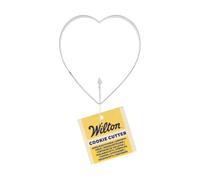 Wilton Cookie Cutter Heart: Emporte-pièces en Acier Inoxydable pour Biscuits, Cookies et Décorations en Fondant, Lave-Vaisselle - 8,2 cm