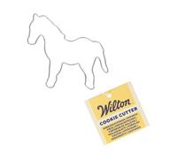 Wilton Cookie Cutter Horse: Emporte-pièces en Acier Inoxydable pour Biscuits, Cookies et Décorations en Fondant, Lave-Vaisselle - 6 cm