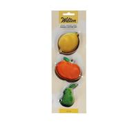 Wilton Cookie Cutter Lemon Orange Pear: Emporte-pièces en Acier Inoxydable pour Biscuits, Cookies et Décorations en Fondant, Lave-Vaisselle - Set/3
