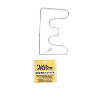 Wilton Cookie Cutter Letter E: Emporte-pièces Alphabet en Acier Inoxydable pour Biscuits, Cookies et Décorations en Fondant, Lave-Vaisselle - 8,5 cm