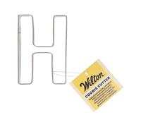 Wilton Cookie Cutter Letter H: Emporte-pièces Alphabet en Acier Inoxydable pour Biscuits, Cookies et Décorations en Fondant, Lave-Vaisselle - 7 cm