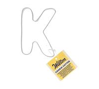Wilton Cookie Cutter Letter K: Emporte-pièces Alphabet en Acier Inoxydable pour Biscuits, Cookies et Décorations en Fondant, Lave-Vaisselle - 8,5 cm