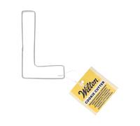 Wilton Cookie Cutter Letter L: Emporte-pièces Alphabet en Acier Inoxydable pour Biscuits, Cookies et Décorations en Fondant, Lave-Vaisselle - 7,5 cm