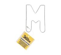 Wilton Cookie Cutter Letter M: Emporte-pièces Alphabet en Acier Inoxydable pour Biscuits, Cookies et Décorations en Fondant, Lave-Vaisselle - 7,8 cm