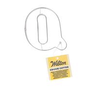Wilton Cookie Cutter Letter Q: Emporte-pièces Alphabet en Acier Inoxydable pour Biscuits, Cookies et Décorations en Fondant, Lave-Vaisselle - 7,2 cm
