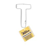 Wilton Cookie Cutter Letter T: Emporte-pièces Alphabet en Acier Inoxydable pour Biscuits, Cookies et Décorations en Fondant, Lave-Vaisselle - 7,5 cm