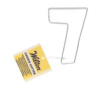 Wilton Cookie Cutter Number 7: Emporte-pièces Chiffres en Acier Inoxydable pour Biscuits, Cookies et Décorations en Fondant, Lave-Vaisselle - 7,8 cm