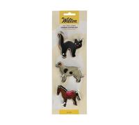 Wilton Cookie Cutter Set Emporte-Pièces, Cat Dog Horse, Set/3 | Emporte-pièce pour Biscuits, Sablés, Pâte, Fondant, Pâte d'Amande