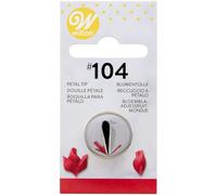 Wilton Douille à douille - 104 RVS pour poche à douille - Outils de décoration de gâteau DIY Accessoires de pâtisserie pâtisseries gâteaux muffins churros réutilisables passe au lave-vaisselle - -104
