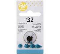 Wilton Douille à Pâtisserie #032 D'Étoile Ouverte, Douille Professionnelle Métallique Buse de Glaçage Réutilisable pour la Décoration de Gateaux, Muffins et de Cupcakes