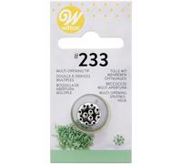 Wilton Douille à Pâtisserie #233 a Orifices Multiples, Douille Professionnelle Métallique Buse de Glaçage Réutilisable pour la Décoration de Gateaux, Muffins et de Cupcakes