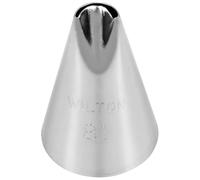 Wilton Douille Patisserie #81 en Acier Inoxydable pour Poche à Douille - Outil de Décoration pour Gâteaux, Biscuits, Muffins, Churros - Réutilisable et Compatible Lave-Vaisselle - #081 Blister