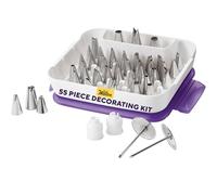 Wilton 2104-0240 Ensemble de Douille pour Maître Inox,55 Pièces, Blanc