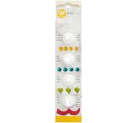 Wilton Douilles Pâtisserie Set/4 Étoile, Ronde, Feuille & Pétale: Douilles Grandes pour Décoration de Gâteaux, Cupcakes & Biscuits