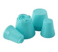 Wilton Easy Bloom Tip Lot de 4 douilles pour décoration de gâteaux Motif fleurs roses et succulentes