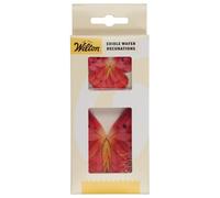 Wilton Edible Wafer Decorations Butterflies Omre Pink: Papillons en papier comestible ombrés roses, Décorations en papier gaufrette, Impeccable pour décorer des gâteaux et cupcakes - Lot de 8