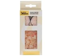 Wilton Edible Wafer Decorations Flowers et Butterflies Ombre Pink: Fleurs et papillons en papier comestible ombrés roses, Impeccable pour décorer des gâteaux et cupcakes - Lot de 30