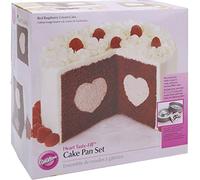 Wilton Ensemble Moule à Gâteau Cœur Tasty-Fill, 2 Pièces, Moule à Gâteau Fourrage en Forme de Cœur
