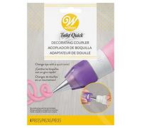 Wilton Kit Adaptateur Twist Quick pour Douilles, Adaptateur Innovant pour le Changement de Douille Décoration de Gâteaux Pâtisserie, Twist Quick Coupler Set