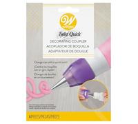 Wilton Kit Adaptateur Twist Quick pour Douilles, Adaptateur Innovant pour le Changement de Douille Décoration de Gâteaux Pâtisserie, Twist Quick Coupler Set
