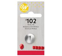 Wilton Douille à pâtisserie #102 Pétale Cardé – Métallique professionnelle réutilisable