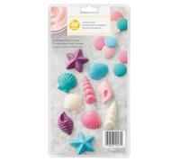 Wilton Moule à Candy Coquillages, Moule Chocolat ou Candy Melts pour la Confection de Coquillages en 3D Diy Décoration des Gâteau