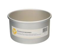 Wilton Decorator Preferred Moule à Gâteau Ronde Ø CM 17,5 x 10 H, Moule Professionnel Extra Profond, Matériau: Aluminium Anodisé Résiste, Gris