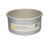 Wilton Decorator Preferred Moule à Gâteau Ronde Ø CM 20 x 10 H, Moule Professionnel Extra Profond, Matériau: Aluminium Anodisé Résiste, Gris