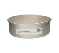 Wilton Decorator Preferred Moule à Gâteau Ronde Ø CM 27,5 x 10 H, Moule Professionnel Extra Profond, Matériau: Aluminium Anodisé Résiste, Gris