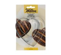 Wilton Nesting Cookie Cutter Heart: Emporte-pièces en Acier Inoxydable pour Biscuits, Cookies et Décorations en Fondant, Lave-Vaisselle - Set/3