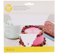 Wilton Peigne à Gâteau Triangulaire: Spatule à Gâteau en Plastique, Idéal Pour Lisser Et Décorer Les Bords Des Gâteaux, Outil de Décoration de Gâteau - 13 x 13 cm