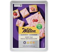 Wilton Performance Pans Moule Rectangulaire Plaque à Pâtisserie 28 x 38 cm - Moule à Gâteau en Aluminium Anodisé, Plaque de Cuisson, Antiadhésive pour Gâteaux, Gratins et Pizza - 28 x 38 x 5 cm