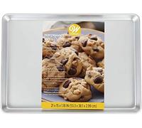 Wilton Performance Pans Moule Rectangulaire Plaque à Pâtisserie 53 x 38 cm - Moule à Gâteau en Aluminium Anodisé, Plaque de Cuisson, Antiadhésive pour Gâteaux, Gratins et Pizza - 53 x 38 x 5 cm