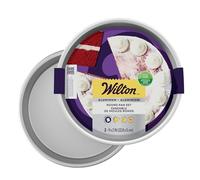Wilton Performance Pans Moule Rond Pans Plaque à Pâtisserie 23 cm - Set de 2 - Moule à Gâteau en Aluminium Anodisé, Cuisson Uniforme pour Gâteaux et Génoises - 22,8x5,08 cm